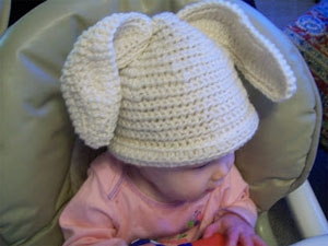 Idee di pasqua: cappellino da coniglietto