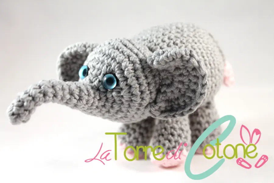 Animali all'uncinetto: schema Elefantino amigurumi