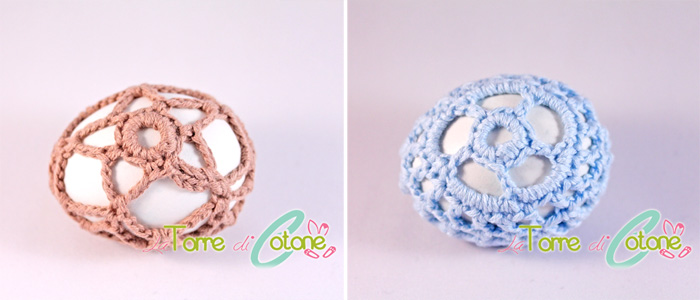 Spiegazioni per rivestire le uova all'uncinetto