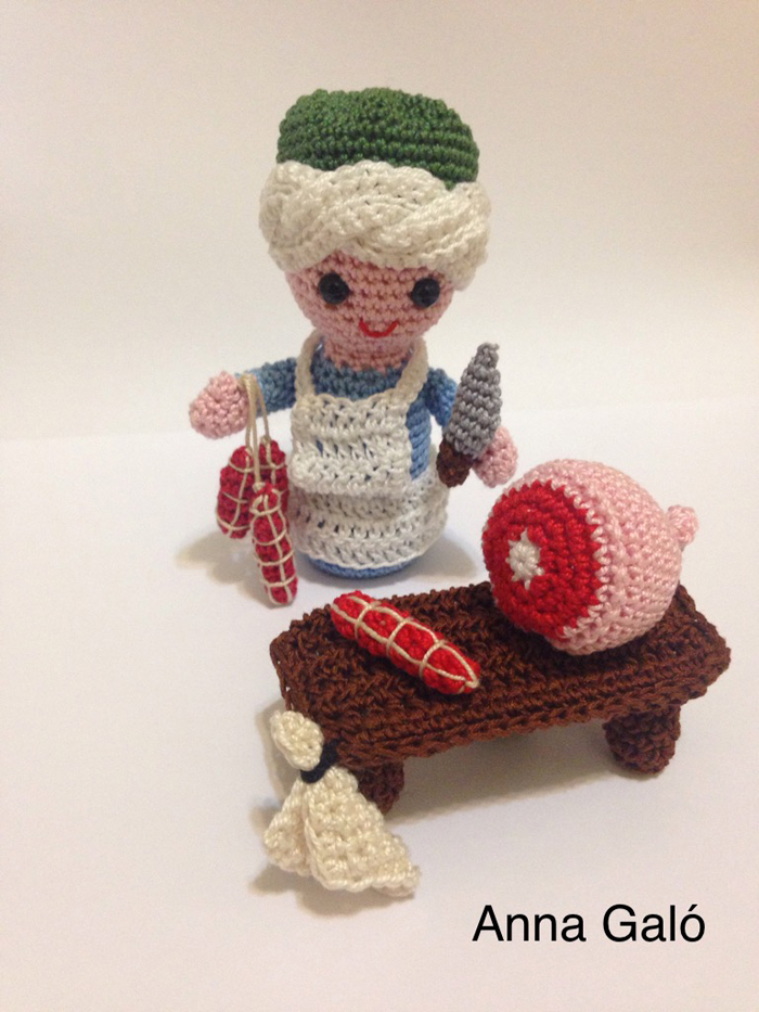 Sal Presepe all'uncinetto: schema macellaio amigurumi