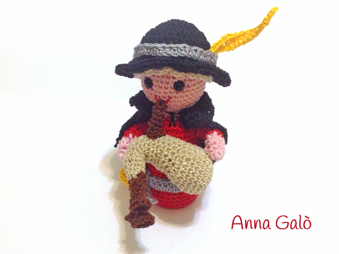 Sal presepe amigurumi: lo zampognaro