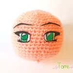 Occhi per amigurumi fai da te in stile manga
