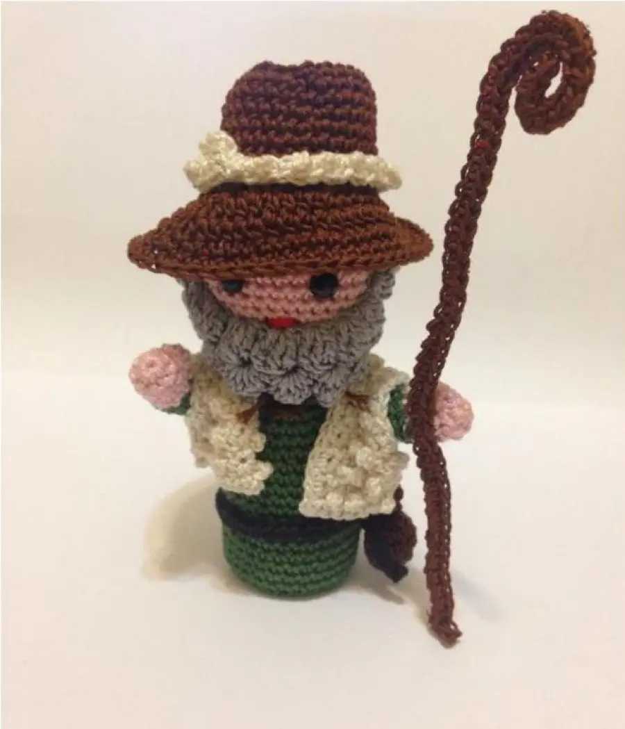 Schema pastore: Sal presepe all'uncinetto