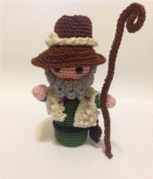 Schema pastore: Sal presepe all'uncinetto