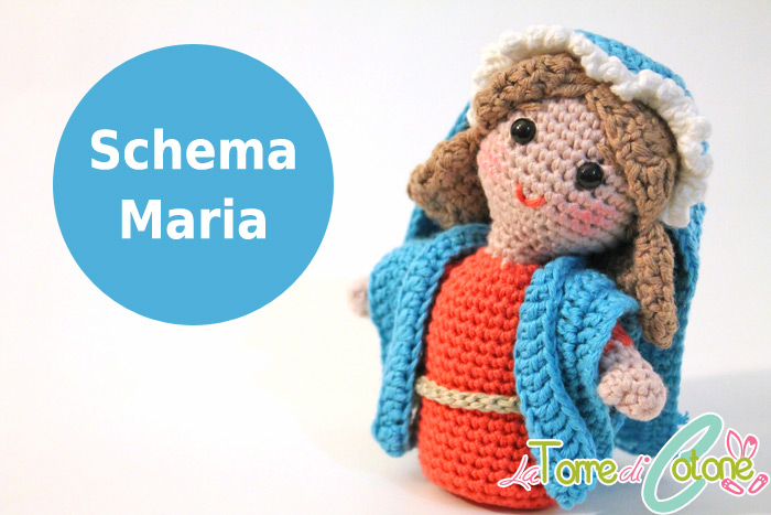 Sal presepe all'uncinetto II: schema Maria