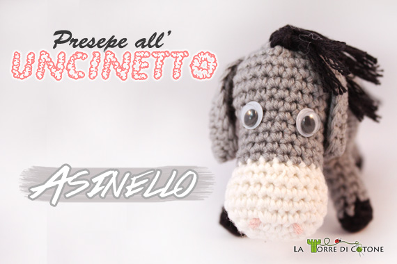 Presepe all’uncinetto 2014: l'asinello