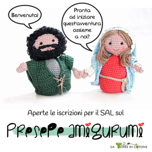 Presepe all'uncinetto Amigurumi