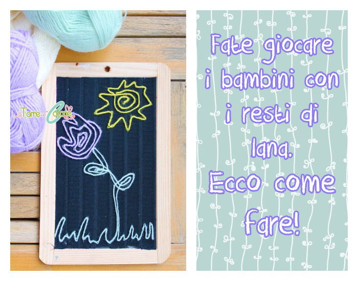 Giocattoli per bambini fai da te - la lavagna magica