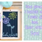 Giocattoli per bambini fai da te - la lavagna magica