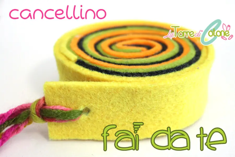 Cancellino fai da te - Il mio saluto alla scuola materna