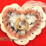 Cuscino porta fedi fai da te con rame e cuoio riciclati