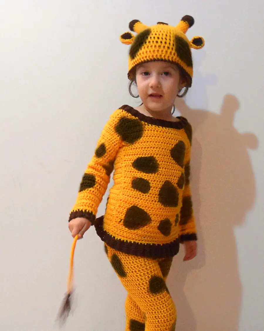 Giraffe crochet costume