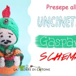 Presepe ad uncinetto #5: schema Re Magio Gaspare