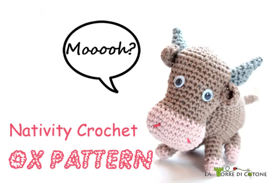 Nativity crochet: ox pattern