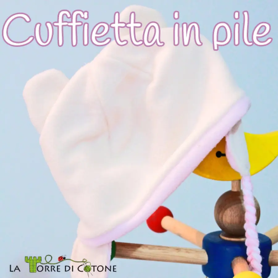 Cuffietta con orecchie in pile - Cartamodello