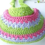 Schema per fare un visiera parasole all'uncinetto: unisex e taglia unica