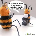 Spiegazioni per fare un'ape amigurumi all'uncinetto