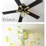 Trasformare la ventola in un lampadario fiorito