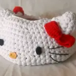 La borsa di Hello Kitty: schema e spiegazioni per realizzarla all'uncinetto