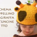 Schema cappellino da giraffa all'uncinetto