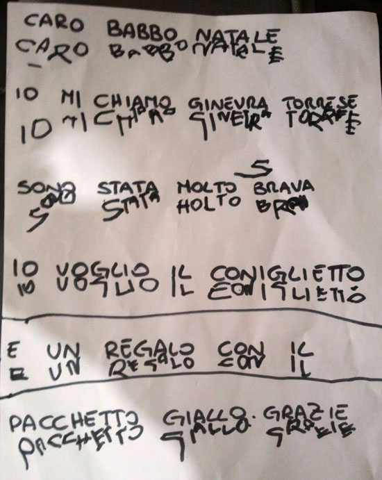 Caro Babbo Natale...