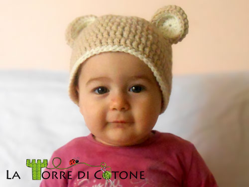 Pattern: cappello da orsetto all'uncinetto
