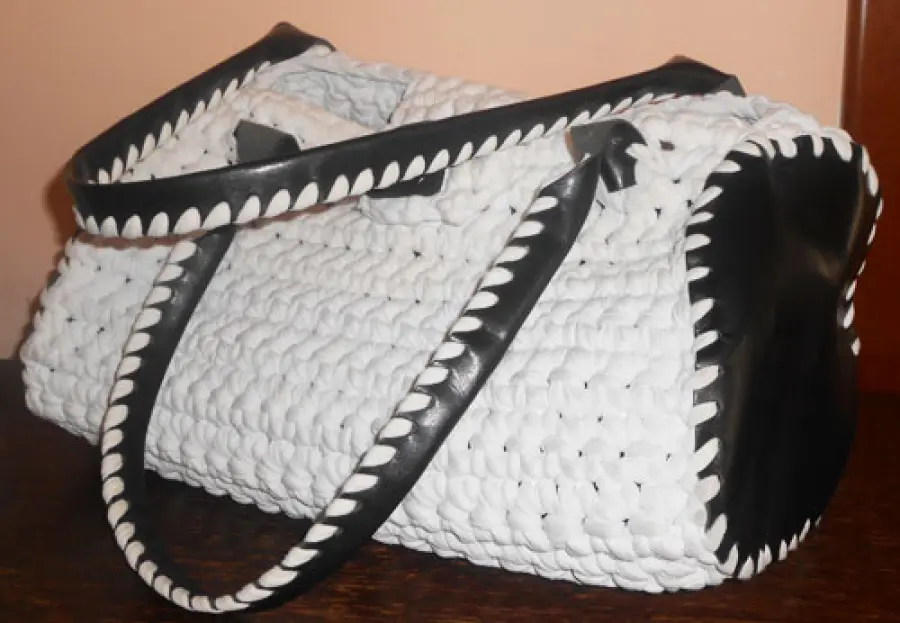 Borsa bauletto in fettuccia: la mia prima creazione