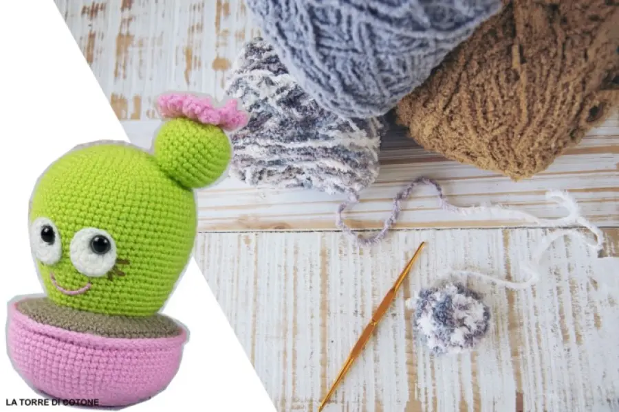 Schemi uncinetto: il cactus fiorito