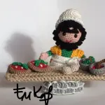 20° schema presepe all'uncinetto: Il pizzaiolo