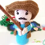 18° schema sal presepe all’uncinetto: il pescatore