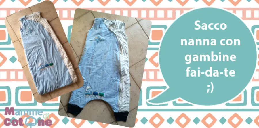 Come ottenere un sacco nanna con le gambine riciclando una vecchia felpa