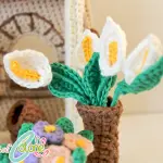 13°schema sal: 2^ parte bottega della fioraia – Fiori all'uncinetto