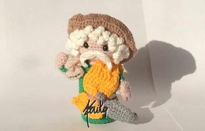 9° schema presepe all'uncinetto: il mugnaio