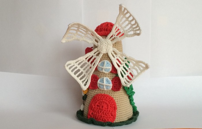 8° schema presepe all'uncinetto: il mulino