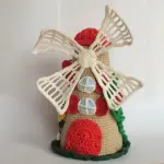 8° schema presepe all'uncinetto: il mulino