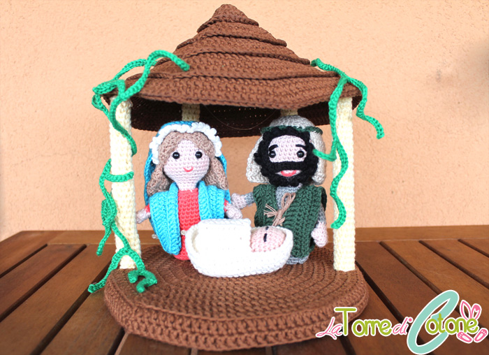 6° Schema presepe amigurumi: la capanna