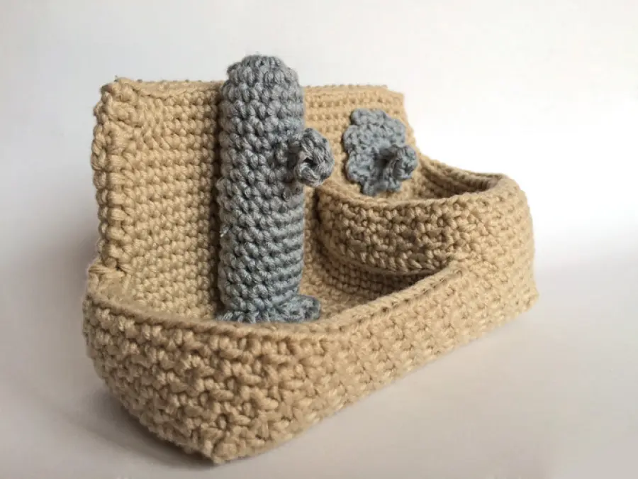 4° Schema presepe all'uncinetto: la fontana