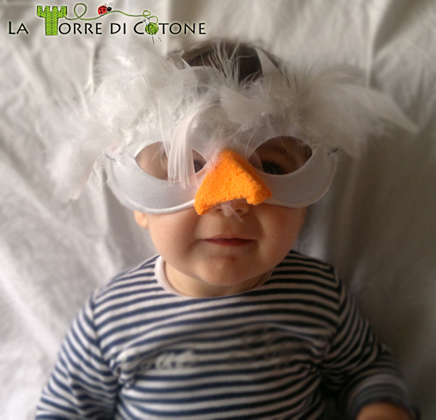 Costume da gallina - la maschera