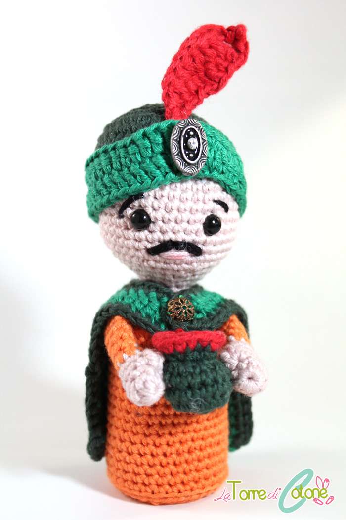 Presepe all'uncinetto 2014: Re Magio Gaspare